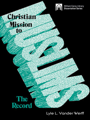 cover image of Christian Mission to Muslims